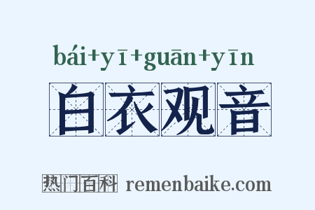 白衣观音是什么意思的图片